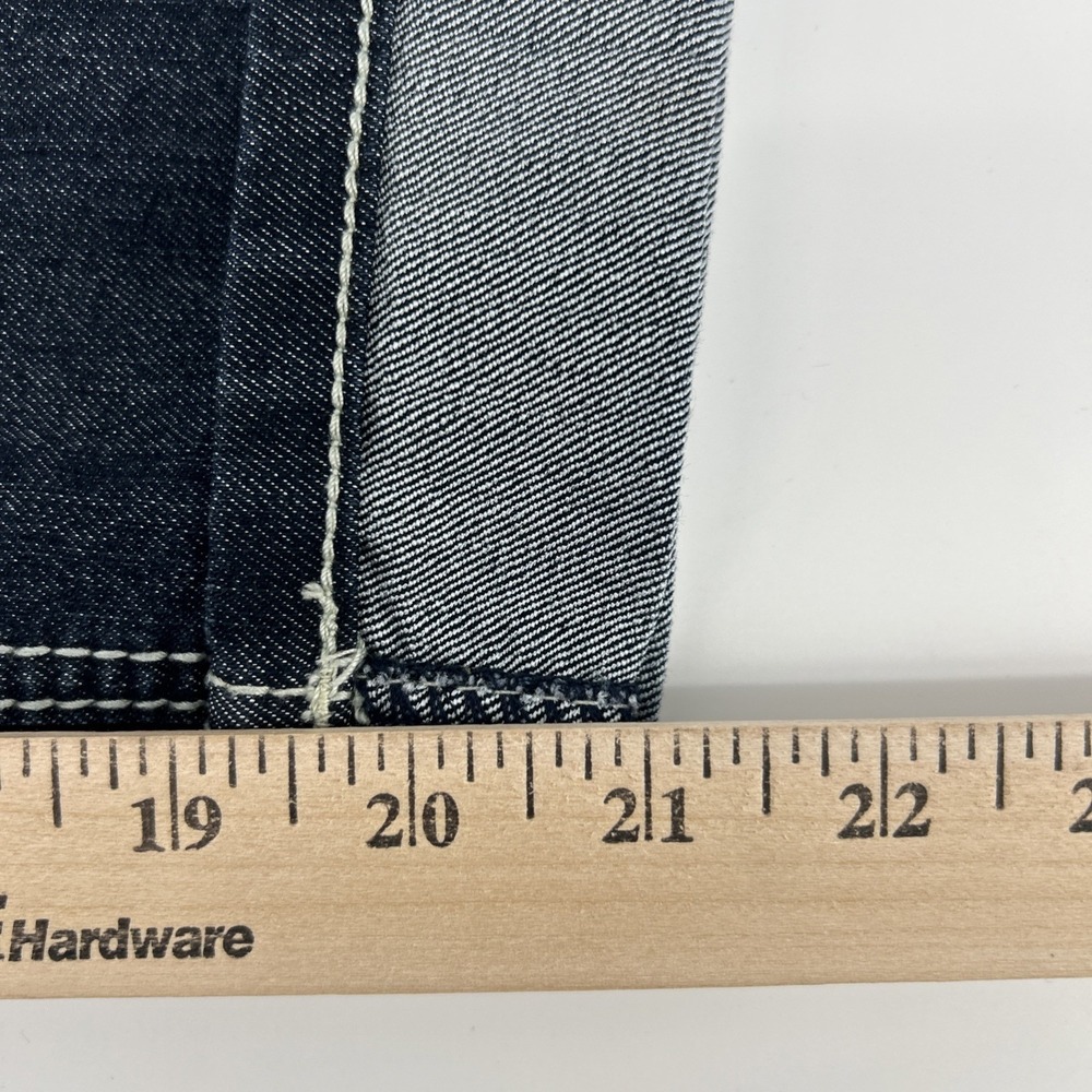 Earl Jean Capris Jeans Women's 14 Blue Denim Stretch Decorative Embellished Y2K - Picture 10 of 12
